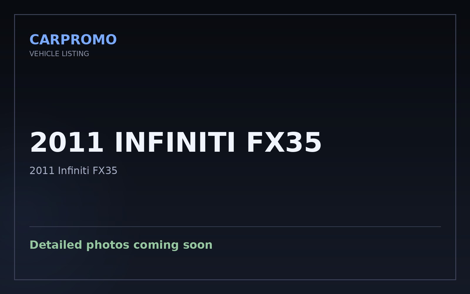 2011 Infiniti FX35